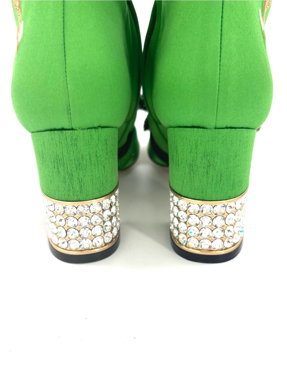 Gucci Candy Dragon Embroidered Bow Crystal Embellished Knee High Boots 36 - Picture 8 of 12